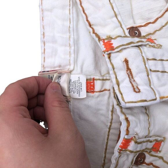 True Religion Jeans Size 30 BILLY BIG T White - Picture 7 of 10
